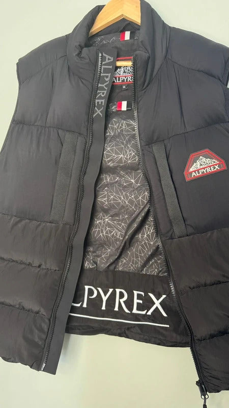 Alpyrex Black Puffer Gilet - XL
