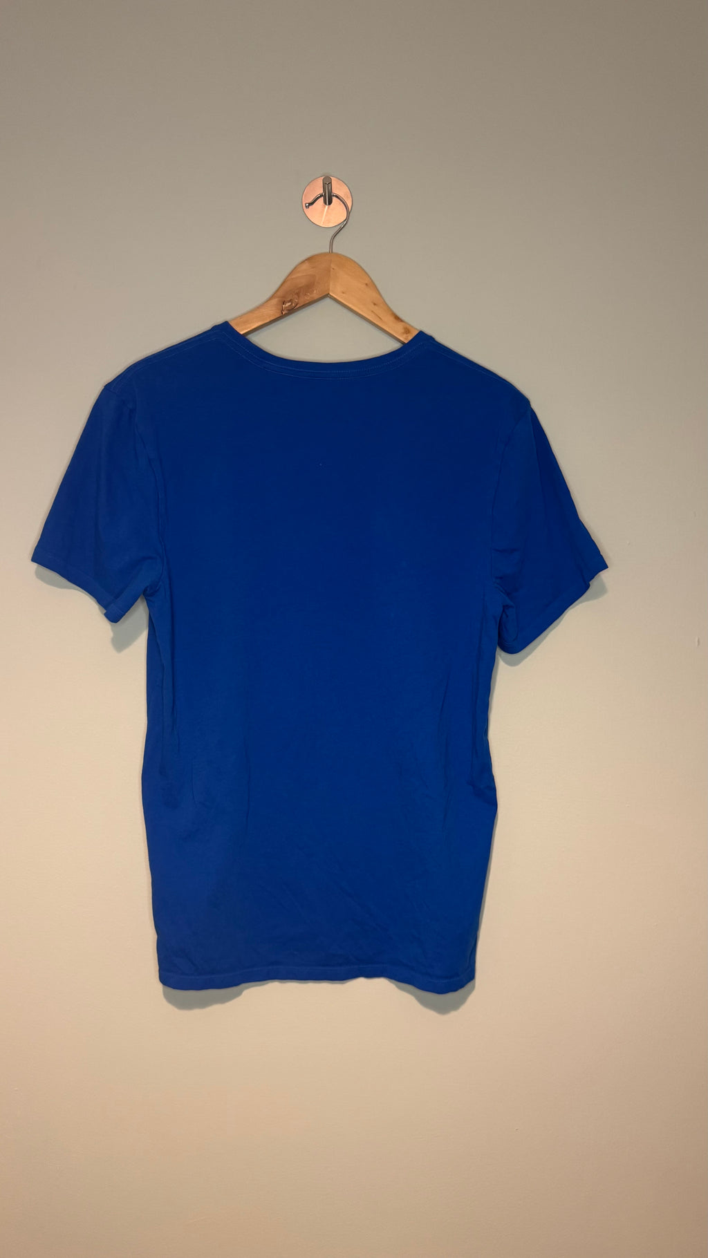 Lacoste Men’s Blue Crew Neck T-Shirt 100% Cotton Crocodile Logo