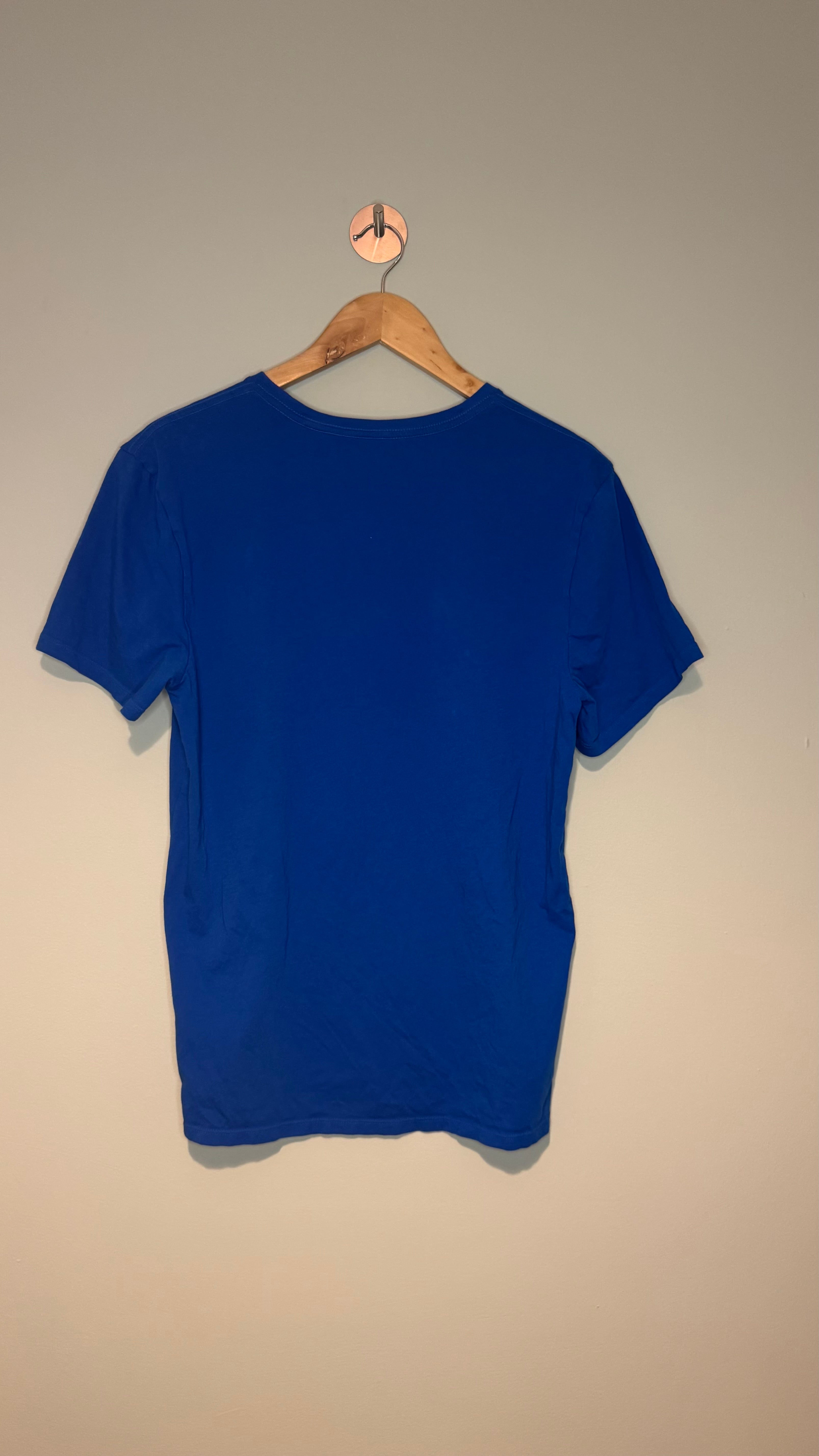 Lacoste Men’s Blue Crew Neck T-Shirt 100% Cotton Crocodile Logo